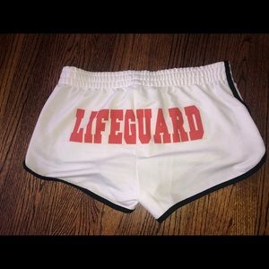 White Lifeguard Shorts